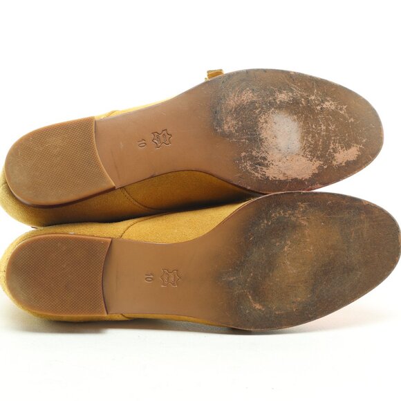 Andrea Women's Tan and Red Buckle Loafers - Picture 12 of 16